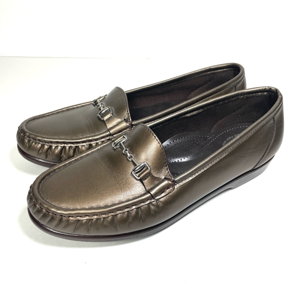 SAS Tripad Comfort Metro Bronze Horsebit Loafers Sz 10W